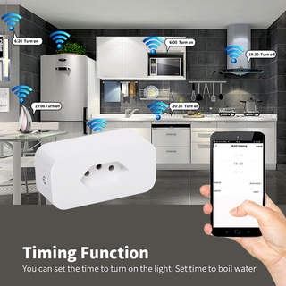 CasaQool Tomada Inteligente WiFi 16A Detecção De Energia TUYA "smart Life" Compatível Com Alexa (6)