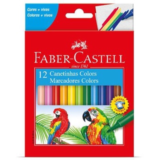 Canetinha Colors 12 Cores Faber-Castell BT 1 UN (1)