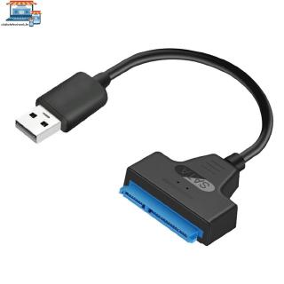 Cabo Conversor/Adaptador de USB 2 0 para SATA de 22 pinos para Disco Rígido de 2,5pol / HDD SSD (3)