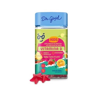 Vitamina D Kids Dr Good Suplemento Gomas Tutti Frutti C/60