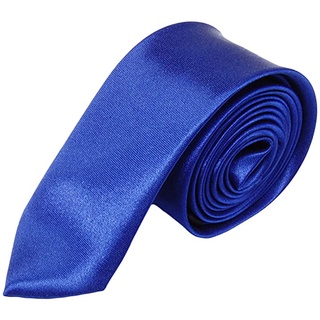 2 unidades De Gravata em cetim com ziper ( Sendo 1 Azul Royal e 1 Preta ) - Ótima Qualidade