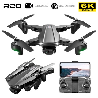 R20 GPS 5G Drone com 6K, câmera HD profissional 50X, fotografia aérea, quadricóptero, fluxo óptico, brinquedo de dron remoto dobrável AMAN