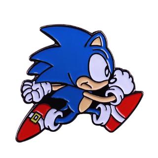 Clássico Sonic the Hedgehog Esmaltado pin Vintage 90 S Presente Nostalgia Para Gamer