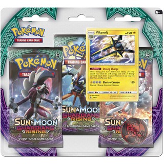 Cartas Pokémon - Triple Pack Sol e Lua - Guardiões Ascendentes (Vikavolt) - Copag