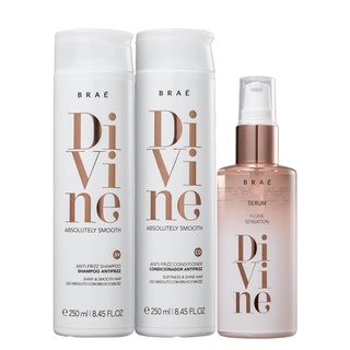 Braé Divine Kit Shampoo + Condicionador + Sérum Plume