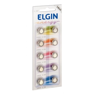Elgin LR44 AG13 LR1154 1.5v Alcalina - Cart. c/10 un
