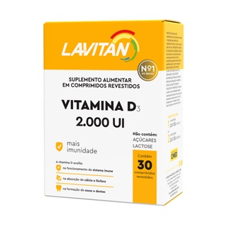 Vitamina D3 Lavitan 2.000ui mais imunidade 30 Comprimidos CIMED