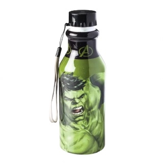 Garrafa squeeze de água infantil De Plastico Hulk 500ml Plasutil