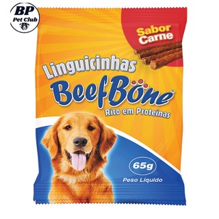 Petisco Pet BeefBone para Cães Sabor CARNE Em Formatos de Linguicinhas