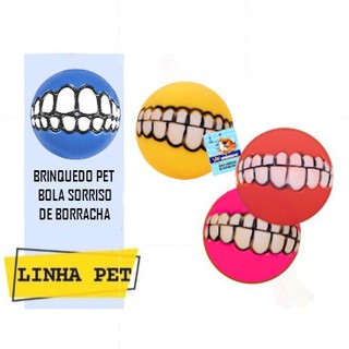 Brinquedo PET - Bola Sorriso de Borracha (bolinha sorridente) (1)