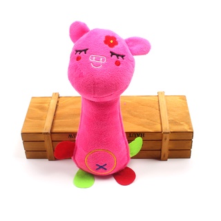 Pet Brinquedos De Pelúcia Do Cão Listrado Squeaky Som Elefante/Pato/Porco Filhote De Cachorro Squeak Chew Toy #C43 (6)