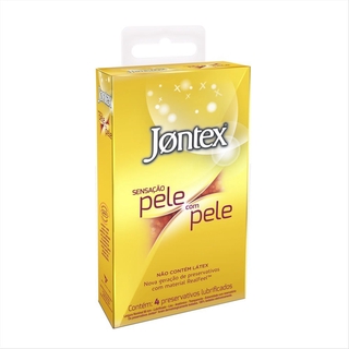 Preservativo Jontex Sensação Pele Com Pele C/ 4 Camisinhas