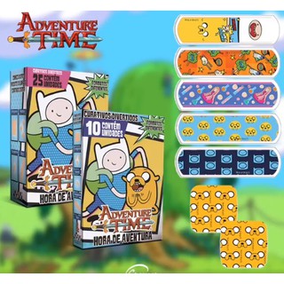 Curativo hora de aventura Band Aid Adventure Time com bordas protetoras Caixa com 25 unidades Cartoon Network