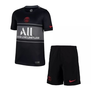 conjunto de time futebol infantil PSG (camisa+shorts)