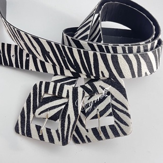 Cinto Feminino Fivela Quadrada zebra Blogueira moda (6)