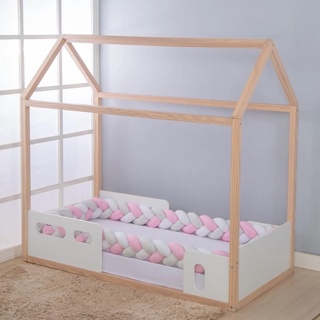 Protetor Para Cama Montessoriana e cama Infantil Tipo Trança 4,40 metros