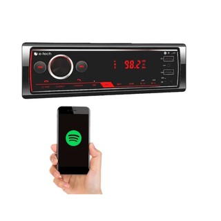 Auto Radio Automotivo Bluetooth Mp3 Player 2Usb Sd Som Carro Touch Screen - Etech Premiun