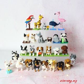 Blocos de Construção LEGO DIY de Animais/Cachorro/Lobo/Gato/Papagaio/Pássaro Brinquedo para Crianças