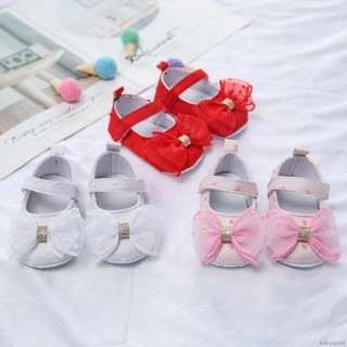 Babyshow Sapato De Princesa De Malha Com Sola Flexível Para Bebês / Meninas (1)