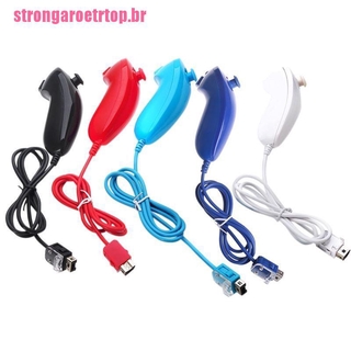 【well】Colorful Nunchuck Nunchuk Video Game Controller Remote For NS Wii Consol