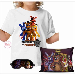 Five Nights At Freddys Camiseta Almofada E Máscara De Dormir