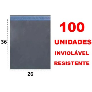 100 envelopes 26x36 cm (+3 aba) Plástico de segurança, Embalagem Correio