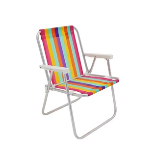 Cadeira De Praia Alta Alumínio - Cores Sortidas - Belfix (2)