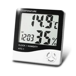 Termo Higrômetro Medidor Umidade Temperatura Relógio Digital (2)