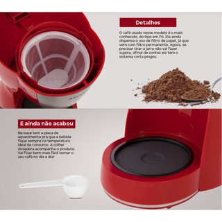 Cafeteira Elétrica 110V Mondial Dolce Arome Vermelha 18 Xícaras - Original em Promoção (5)