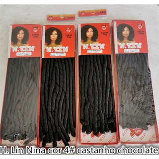 6 pacotes unidades pecas Cabelo Cacheado Dreads Original Nina Softex H. Lin Crochet (4)