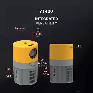 YT400 Projetor Edição Multimídia YT400 2022 Mini De Bolso Com LED holly.br (3)