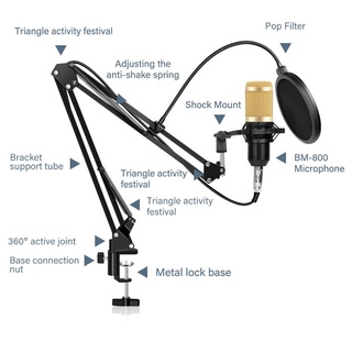 Microfone Condensador Profissional Canto Podcast Bm-800 (5)