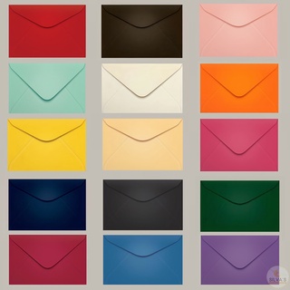 Envelopes Coloridos Carta 114mmx162mm 80g com 100 Unidades