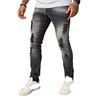 Calça Super Skinny Masculina Jeans Que Estica Com Muita Lycra