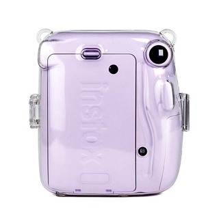 Case Bolsa Capa Para Câmera Polaroid Instax Mini 11 Transparente Cristal Com Alça (6)