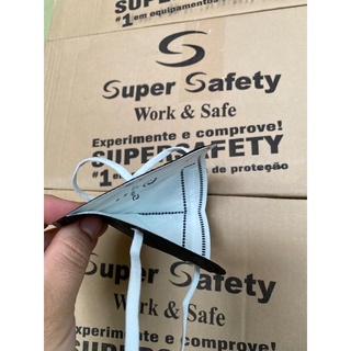 Máscara Super Safety PFF2 Preta - Elástico Orelha (9)