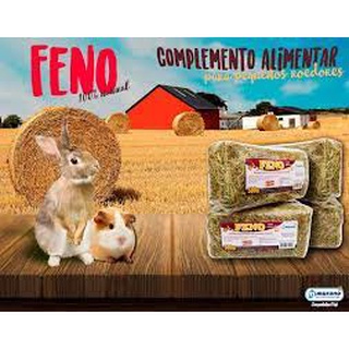 Feno Alfafa Prensada Natural Para Roedores. Coelho, Chinchila, Porquinho, Hamster E Outros.