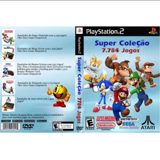 PS2 coleção Mario Sonic Pac Man