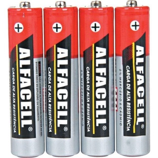 4 Pilhas Comum Alfacell Bateria Aa Pequena Alta Resistência Mais vendido