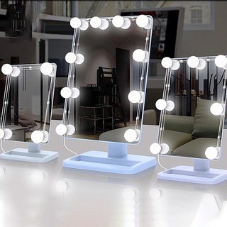Luz De Espelho Com Led Camarim Maquiagem 10 Lâmpadas 3 Cores A3 (1)