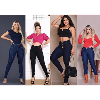 Calça jeans feminina com lycra empina bumbum modelos varios