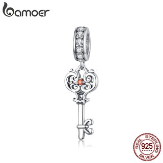 BAMOER Key Charm 925 Silver Bracelet Accessories BSC092