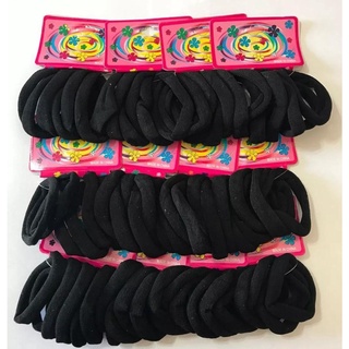 Kit de 72 unidades de Xuxinha de cabelo elastico de para cabelo feminino rabicó para cabelo preto