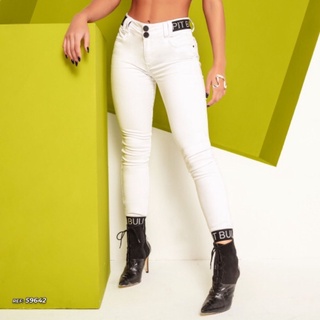 calça jogger branca feminina pit bull pitbull jeans