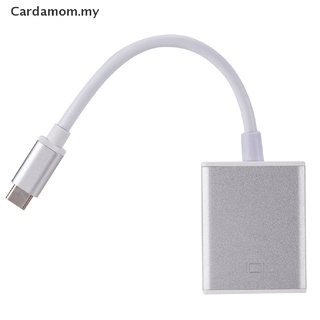 FCC Cabo Adaptador USB 3.1 Tipo C Para VGA-Macho 1080p Fêmea Conversor (Carmam.my) (3)