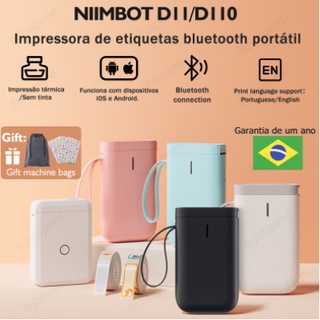 Niimbot D11 Etiqueta Printer Impressora Portátil Sem Fio Bluetooth Térmica Smart Rótulo Mini impressora