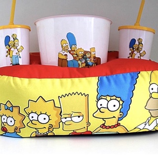 Kit almofada porta pipoca balde + 2 copos Simpsons (2)