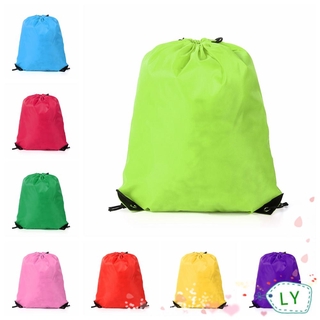 LY Moda Mochila Esportes Casuais Com Cordão Saco De Viagem Portátil Compras À Prova D'água/Multicolor