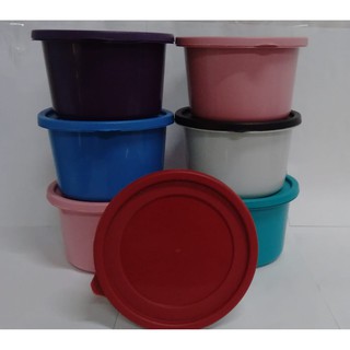 10 Potes Plástico Sortidos Resistente 1000 ml Redondo Cozinha e Armazenamento e Organização. (1)