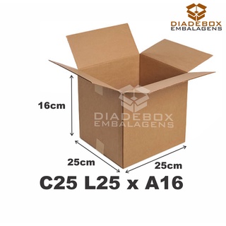 Caixa De Papelão 25x25x16 Com 25 Unidades (1)